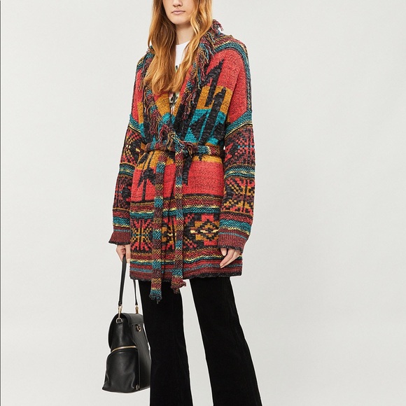 Tribal Cardigan Sweater Size 